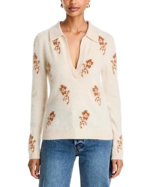 Tahari The Raelynn Cashmere Sweater - White