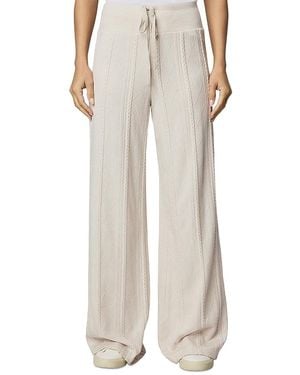 Splendid Cable Lounge Wide Leg Pants - White