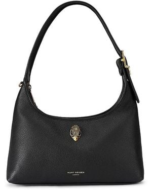 Kurt Geiger Kurt Leather Shoulder Bag - Black