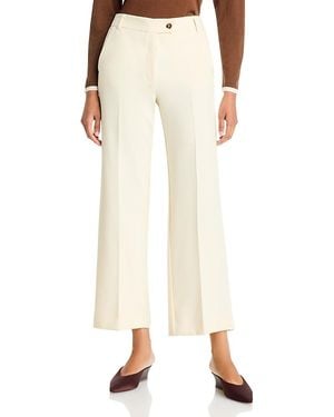 Emme Stretch Straight Leg Pants - Natural
