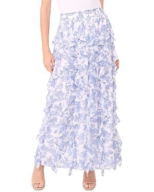 1.STATE Corkscrew Maxi Skirt - Blue