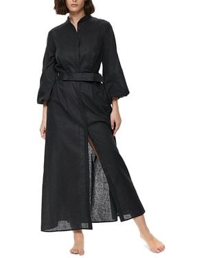 Gottex Modern Muse High Neck Swim Cover-Up Long Dress - Black