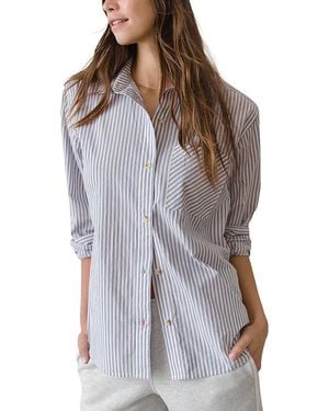 Marine Layer Jane Relaxed Shirt - Gray