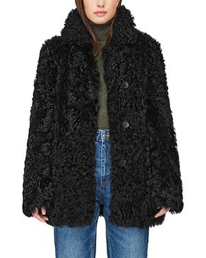 Hiso Milky Way Reversible Shearling Coat - Black