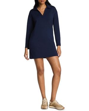 Spanx Airessentials Polo Long Sleeve Dress - Blue