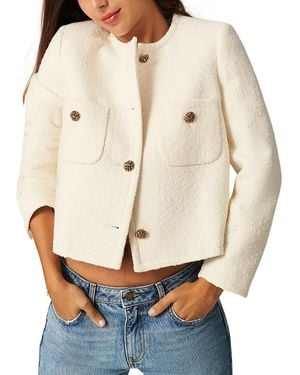 Ba&sh Meredith Cropped Boxy Jacket - Natural