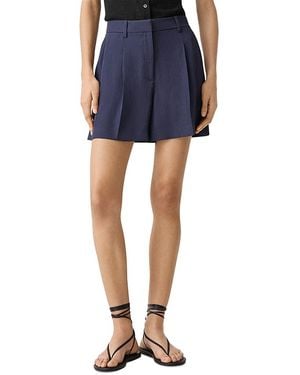 Theory Fluid Pleated Shorts - Blue