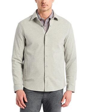 Robert Graham Kellan Knit Shirt Jacket - Grey
