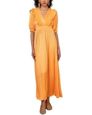 Hale Bob Lovisa Charmeuse Dress - Orange