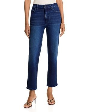 FRAME Le Sleek High Rise Straight Jeans - Blue