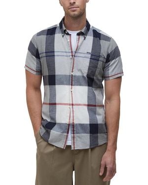 Barbour Doughill Checked Cotton-Blend Shirt - Blue