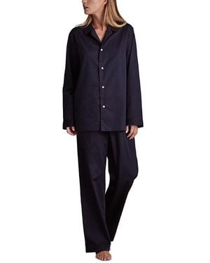 Frette Suite Sateen Classic Pajamas - Blue
