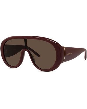 Givenchy Mask Sunglasses, 136Mm - Brown