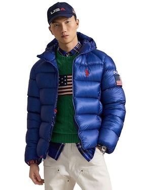 Polo Ralph Lauren The Hawthorne Flag Down Jacket - Blue