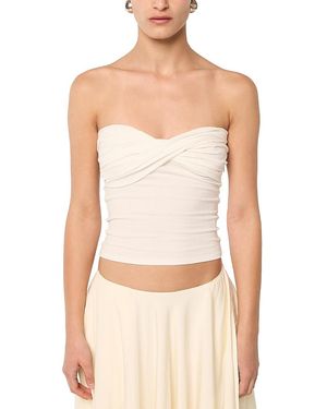 The Line By K Izzy Tube Top - White