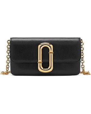 Marc Jacobs Scene Leather Wallet Crossbody - Black