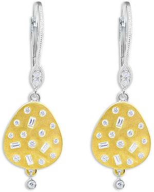 Meira T 14K & Diamond Scatter Disc Drop Earrings - Metallic