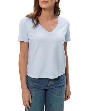 Michael Stars Daria V-Neck Tee - Blue
