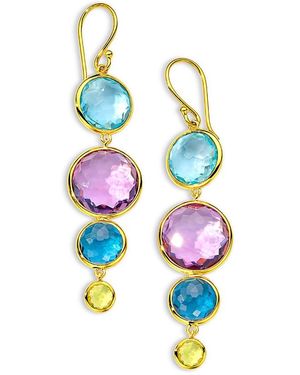 Ippolita 18K Lollipop Multi Gemstone Drop Earrings - Blue