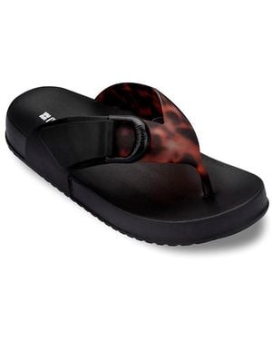 Melissa Cozy Thong Flip Flop Sandals - Black