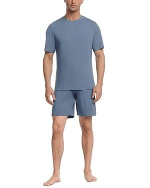 Eberjey Henry Short Pajama Set - Blue