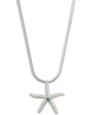 Ettika Starfish Necklace, 12-17 - White