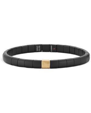 Demeglio 18K & Ceramic Beaded Bracelet - Black
