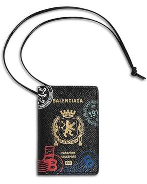 Balenciaga Passport Card Holder Charm - Multicolor