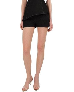 Nocturne Mini Denim Shorts - Black