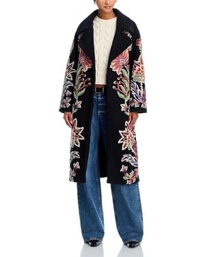 FARM Rio Garden Fleece Coat - Blue