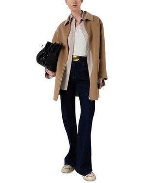 Gerard Darel Prisca Reversible Wool Jacket - Black