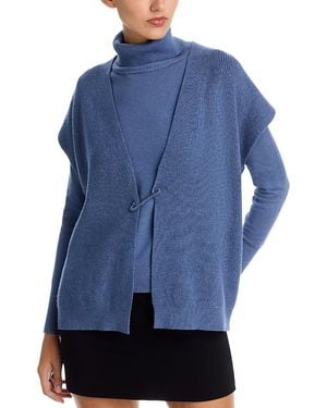 Sioni Turtleneck & Sweater Vest Set - Blue