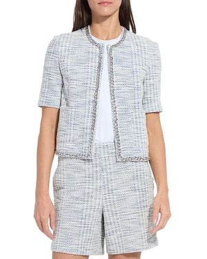 Lyssé Lily Summer Tweed Jacket - Blue