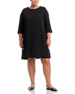 Caroline Rose Scoop Neck Dress - Black
