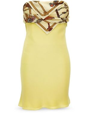 Versace Hangin' Out Silk Dress - Yellow