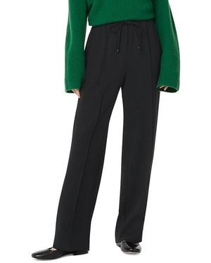 Whistles Maria Fluid Crepe Pants - Black