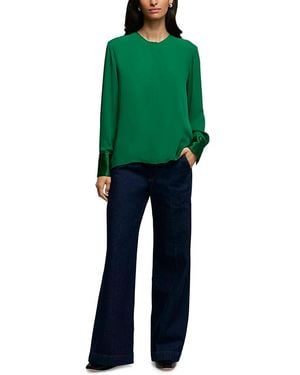 Argent Silk Blouse - Green