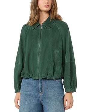 Weekend by Maxmara Wkdzuppa Soft Suede Jacket - Green