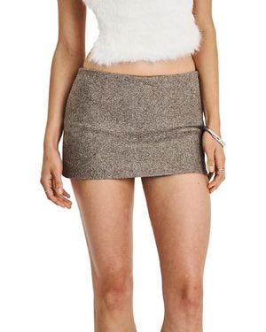 Miss Circle Osira Low-Waisted Micro Skort - Gray