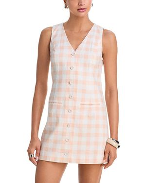 French Connection Aspen Gingham Dress - White
