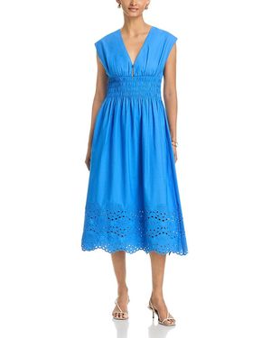 Rails Roxanne Smocked Waist Midi Dress - Blue