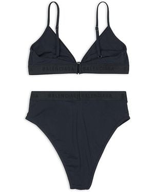 【BALENCIAGA】Bb Buckle ビキニ★ホワイト Women's Bb Buckle Bikini in White/silver | Balenciaga US