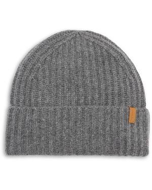 Vince Knit Cashmere Hat - Gray