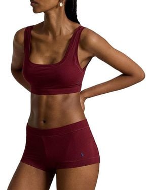 Polo Ralph Lauren Scoop Neck Bralette - Red
