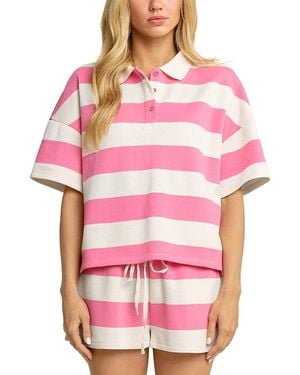 Elevator Disco Sunday Me Polo Top - Red