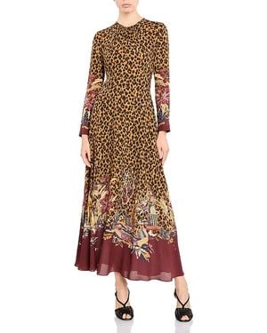 Etro Printed Long Sleeve Maxi Dress - Multicolor