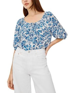 Rails Kirstie 3/4 Sleeve Peasant Top - Blue