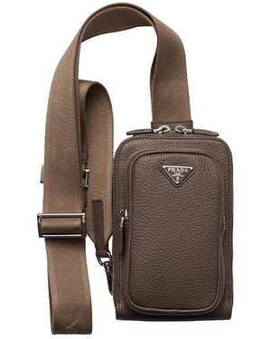 Prada Leather Smartphone Case - Brown