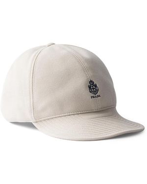 Prada Old Pique Baseball Cap - White
