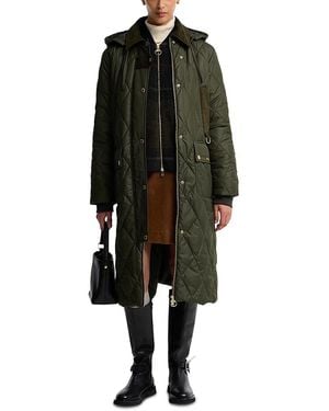 Barbour Rudson Quilted Hooded Coat - Black